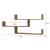 Raft perete Grimstad DH efect lemn nuanta inchisa cu 3 polite depozitare [en.casa] HausGarden Leisure
