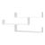Raft perete Grimstad W alb cu 3 polite depozitare [en.casa] HausGarden Leisure