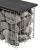 Gabion banca HTGB-6733 negru [pro.tec] HausGarden Leisure