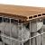 Gabion banca HTGB-6731 maro deschis [pro.tec] HausGarden Leisure