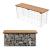 Gabion banca HTGB-6731 maro deschis [pro.tec] HausGarden Leisure