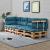 Perna spate mobilier paleti Paletten HTPC turcoaz [en.casa] HausGarden Leisure