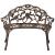 Banca gradina design Vintage 100 x 54 x 80 cm culoarea bronzului [casa.pro] HausGarden Leisure
