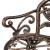Banca gradina design Vintage 100 x 54 x 80 cm culoarea bronzului [casa.pro] HausGarden Leisure