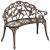 Banca gradina design Vintage 100 x 54 x 80 cm culoarea bronzului [casa.pro] HausGarden Leisure