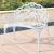 Banca gradina design Vintage 100 x 54 x 80 cm alb [casa.pro] HausGarden Leisure