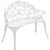 Banca gradina design Vintage 100 x 54 x 80 cm alb [casa.pro] HausGarden Leisure