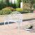 Banca gradina design Vintage 100 x 54 x 80 cm alb [casa.pro] HausGarden Leisure
