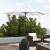Umbrela gradina Berlin alb [casa.pro] HausGarden Leisure