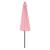 Umbrela soare HTGI-0773 poliester/otel 300 x 230 cm roz pastel [casa.pro] HausGarden Leisure