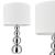 Lampa de masa Snow 1 x E14 alb [lux.pro] HausGarden Leisure