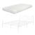 Pat metalic cu saltea Florenz 140x200cm alb [en.casa] HausGarden Leisure