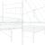 Pat metalic cu saltea Florenz 140x200cm alb [en.casa] HausGarden Leisure