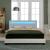 Pat tapitat Paris6 cu saltea si LED 160x200cm alb Corium HausGarden Leisure