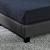 Pat dormitor Lana5 tapitat cu LED 140x200cm gri inchis Corium HausGarden Leisure