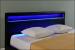 Pat dormitor Lana12 tapitat cu LED 180x200cm negru Corium HausGarden Leisure