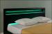 Pat dormitor Lana12 tapitat cu LED 180x200cm negru Corium HausGarden Leisure