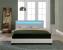 Pat dormitor Lana16 tapitat cu LED 180x200cm alb Corium HausGarden Leisure