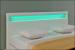 Pat dormitor Lana16 tapitat cu LED 180x200cm alb Corium HausGarden Leisure