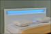 Pat dormitor Lana17 tapitat cu LED 160x200cm alb Corium HausGarden Leisure