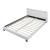 Pat dormitor Lana15 tapitat cu LED 140x200cm alb Corium HausGarden Leisure