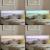 Pat dormitor Lana15 tapitat cu LED 140x200cm alb Corium HausGarden Leisure