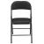Scaune birou Pliabile set 6 buc piele sintetica negru [pro.tec] HausGarden Leisure
