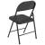 Scaune birou Pliabile set 6 buc piele sintetica negru [pro.tec] HausGarden Leisure