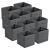 Set 10 buc cutii Faltbox pliabile pentru depozitare gri inchis [en.casa] HausGarden Leisure