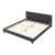 Pat tapitat Dortmund Schwarz cu saltea 180 x 200 cm negru Corium HausGarden Leisure