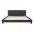 Pat tapitat Dortmund Schwarz cu saltea 160 x 200 cm negru Corium HausGarden Leisure
