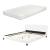 Pat tapitat Dortmund Weiss cu saltea 160 x 200 cm alb Corium HausGarden Leisure
