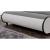 Pat tapitat cu saltea si iluminat ambiental cu LED Cosmos 180x200cm alb Corium HausGarden Leisure