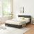 Pat dormitor Sienna tapitat 140x200 cm Corium HausGarden Leisure