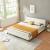 Corium® Pat frantuzesc Cyntia,180 x 200 cm, alb, modern, tapitat, imitatie de piele, fara saltea HausGarden Leisure