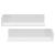 Set 2 rafturi perete Elverum W alb mat lacuit [en.casa] HausGarden Leisure