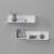 Set 2 rafturi perete Elverum W alb mat lacuit [en.casa] HausGarden Leisure