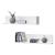 Set 2 rafturi perete Elverum W alb mat lacuit [en.casa] HausGarden Leisure