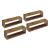 Set patru rafturi perete Fagernes DH efect lemn nuanta inchisa [en.casa] HausGarden Leisure