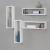 Set patru rafturi perete Fagernes W alb mat [en.casa] HausGarden Leisure