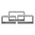 Set 3 rafturi perete Mandal B masuri diferite efect beton [en.casa] HausGarden Leisure