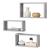 Set 3 rafturi perete Mandal B masuri diferite efect beton [en.casa] HausGarden Leisure