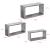 Set 3 rafturi perete Mandal B masuri diferite efect beton [en.casa] HausGarden Leisure