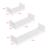 Set trei rafturi perete Venessia W masuri diferite alb mat [en.casa] HausGarden Leisure