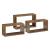 Set 3 rafturi perete Mandal DH masuri diferite efect lemn nuanta inchisa [en.casa] HausGarden Leisure