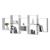 Raft perete Jessheim cu 7 spatii depozitare alb mat lacuit [en.casa] HausGarden Leisure