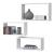 Set 3 rafturi perete Mandal W masuri diferite alb [en.casa] HausGarden Leisure