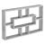 Raft perete QinnguaB 77 x 10 x 48 cm efect beton [en.casa] HausGarden Leisure