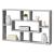 Raft perete QinnguaB 77 x 10 x 48 cm efect beton [en.casa] HausGarden Leisure