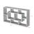 Raft perete Saputit B pal gri beton [en.casa] HausGarden Leisure
